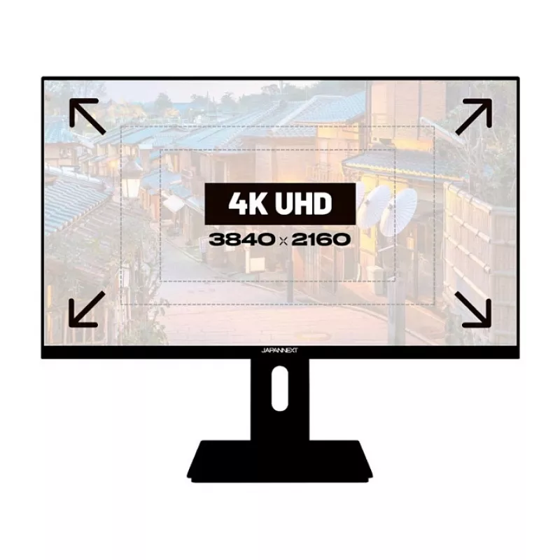 JAPANNEXT JN-IPS270UHD60F 16:9 HDMI/DP UHD - Plakanā ekrāna monitors (TFT/LCD)