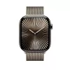 Apple 46mm Natural Milanese Loop M/L siksna titāna krāsā