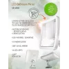 Vannas istabas spogulis Camry CR 2169 LED 16,3 cm Balts — pie sienas stiprināms apgaismots spogulis