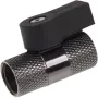 Alphacool 2-way ball valve G1/4 - Melns Nickel (17354)