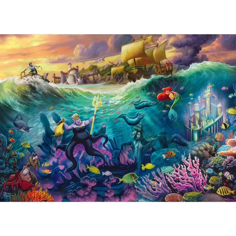 Thomas Kinkade Studios: Disney - Ursula, Puzzle 1000 gabali
