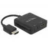 Audio pārveidotājs DeLOCK 62784 Melns