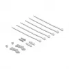 Plākstera panelis DELOCK Mini Desktop RJ45 6-portu Cat.6A ekranēts, metāla, melns, 80×22×125 mm
