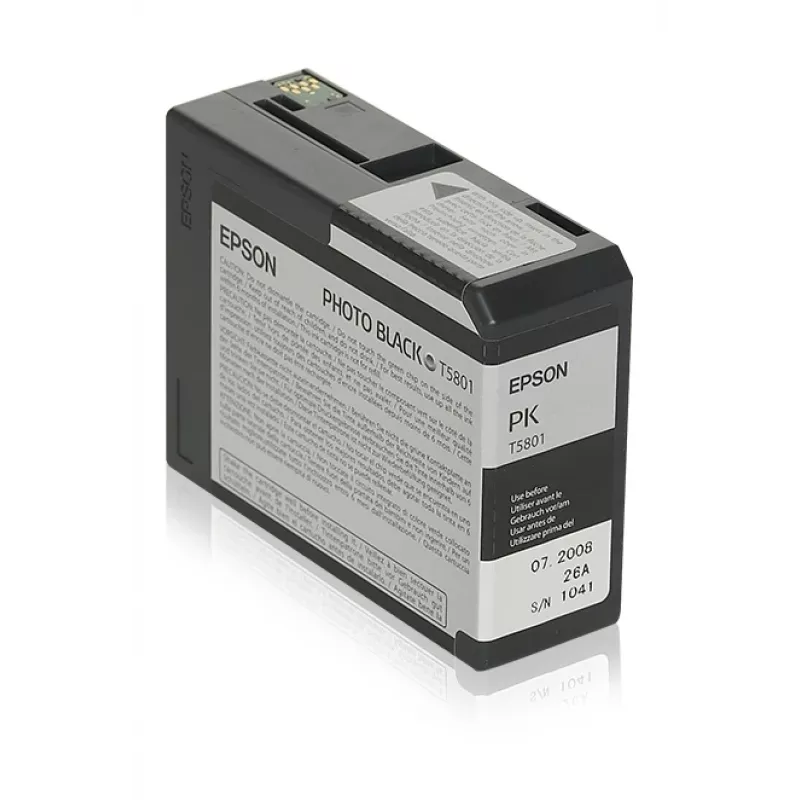 Epson Singlepack Photo Melns T580100, Photo Melns, uz krāsvielas bāzes veidota tinte, 80 ml, 1 gab.