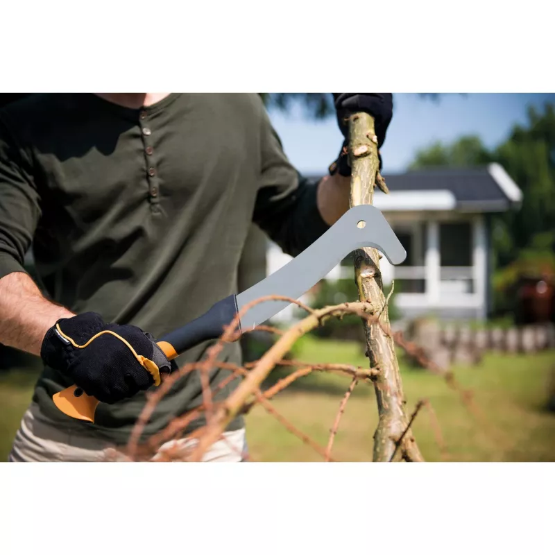 Fiskars 1003609 Melns, pelēks, oranžs nazis ar fiksētu asmeni