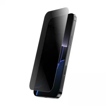 Rūdīts privātuma stikla ekrāna aizsargs Crong iPhone 14/13/13 Pro — 3D izliekta mala