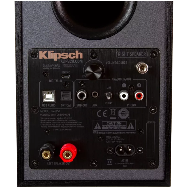 Klipsch R-41PM skaļrunis melnā/varā 70 W vadu un bezvadu
