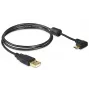 USB kabelis DeLOCK 83147 USB 2.0 1 m USB A Micro-USB B Melns