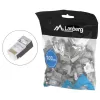 LANBERG RJ-45 vadu savienotājs PLS-5000EZ, Cat5e, F/UTP (FTP), pelēks, 100 gab.