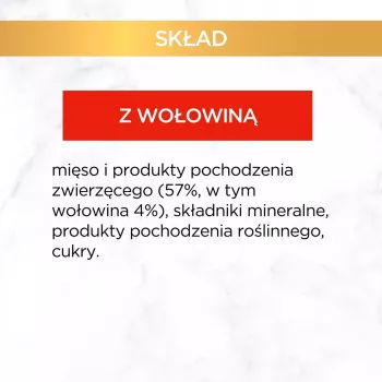 GOURMET Gold Liellopu gaļa - mitrā kaķu barība - 85g