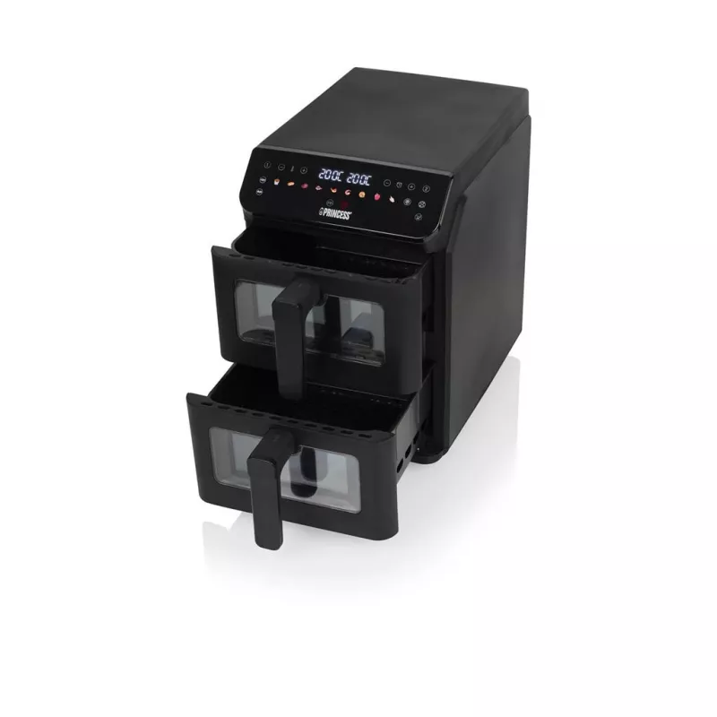 Princess Double Stack gaisa fritieris | 182490 | Jauda 3000 W | Tilpums 11,2 L | Melns