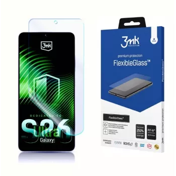 Ekrāna aizsargstikls 3MK FlexibleGlass Samsung Galaxy S26 Ultra – hibrīds elastīgs rūdīta stikla aizsargs