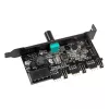 Ventilatoru un RGB LED kontrolleris Lamptron CFM36 PCI slotam, melns