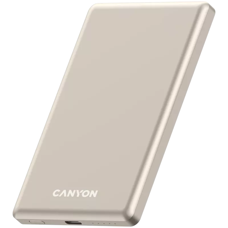 Canyon OnPower 505 - Powerbank - 5.000 mAh - ieeja USB-C - izeja USB-C PD 20W + bezvadu magnēts 1