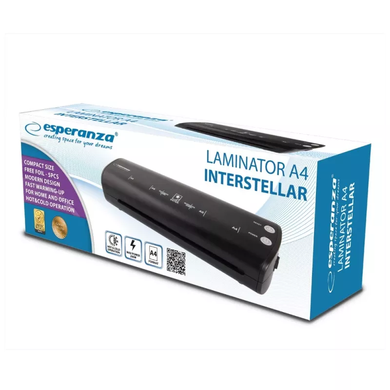 Esperanza EFL004 laminators Melns