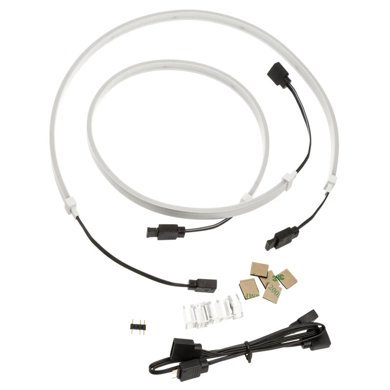 SilverStone LS04, ARGB LED lente, 2 gab. - Balta