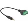 DeLOCK audio kabelis 0,2 m 2,5 mm spaile Melns Zaļš 66256
