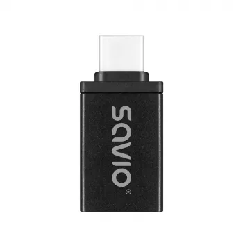 Savio AK-80 Video kabeļa adapteris 0m USB Type-A USB Type-C Melns