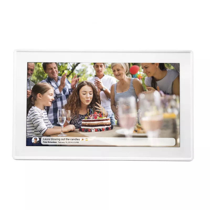 Denver PFF-1515W digitālais foto rāmis Balts 39,6 cm (15,6 inch) Skārienekrāns Wi-Fi
