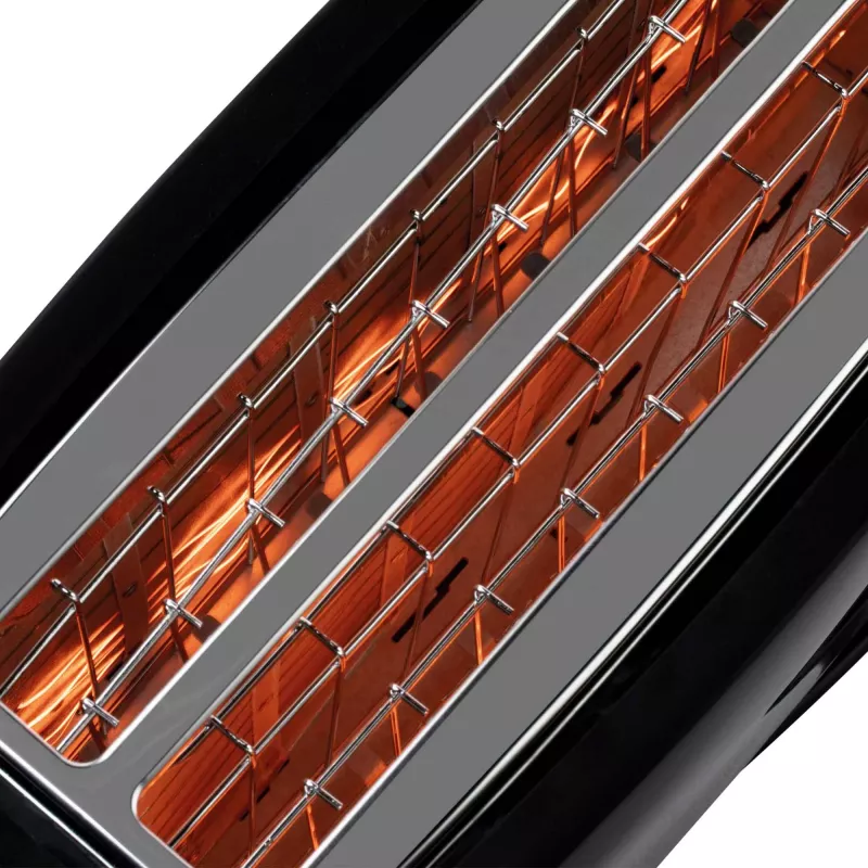 Tosteris Jata JETT1585 2-šķēlīšu 1400 W melns pogas grozāmais 230 V spraugas platums 25 cm spraugas dziļums 3 cm