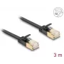 Tīkla kabelis DeLOCK RJ45 Cat.6A spraudnis–spraudnis U/FTP 3 m melns