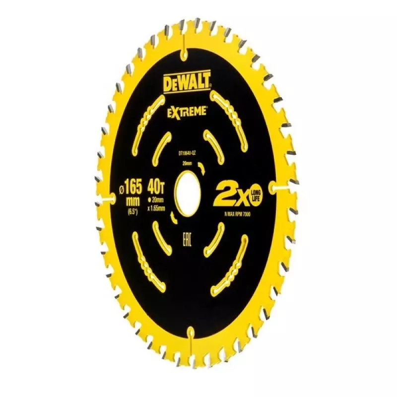 Riņķveida zāģa asmens DeWALT DT10640-QZ 16,5 cm
