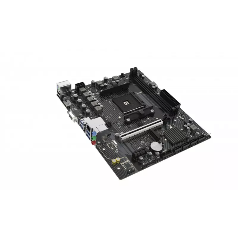Micro ATX mātesplate Sapphire A520M-E ligzdai Socket AM4, AMD A520 mikroshēmojums, 2x DDR4 DIMM, max 64 GB, PCIe 3.0 x16/x1, SATA III, Gigabit LAN