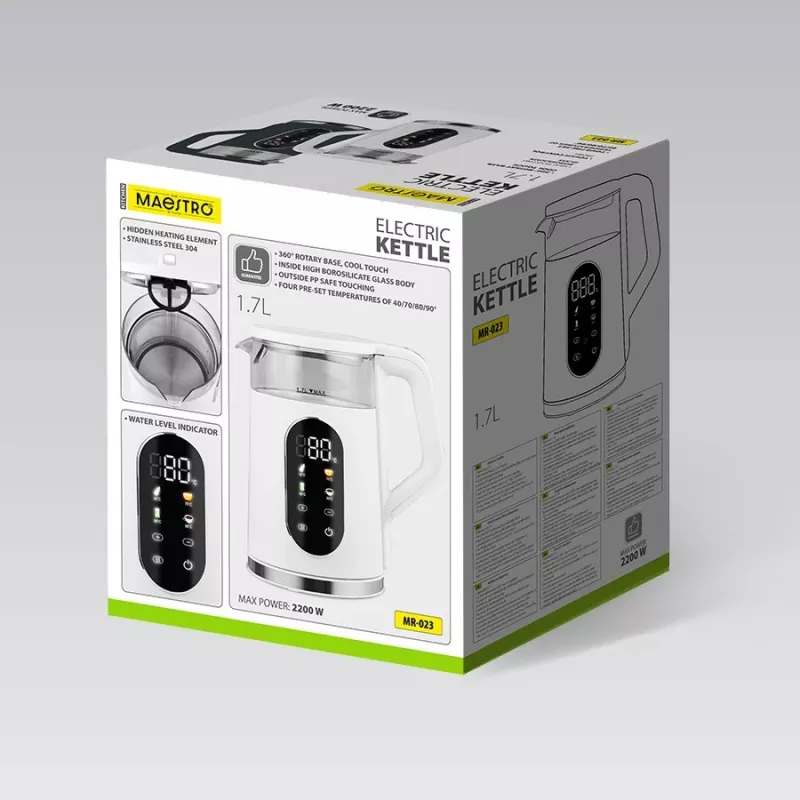 Elektriskā tējkanna Maestro MR-023-zaļa 1,7 L 2220 W