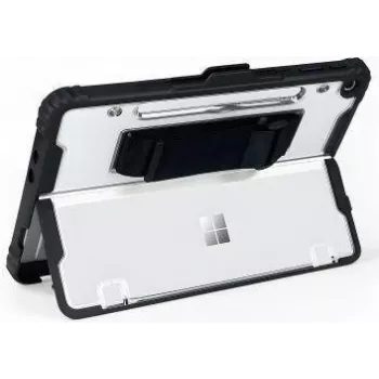 Aizsargājošs plaukstas siksnas futrālis jt berlin Microsoft Surface Pro 12 collu 1. izdevumam, melns caurspīdīgs