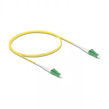 DeLOCK InfiniBand optiskās šķiedras kabelis 1 m LC LC/APC dzeltens