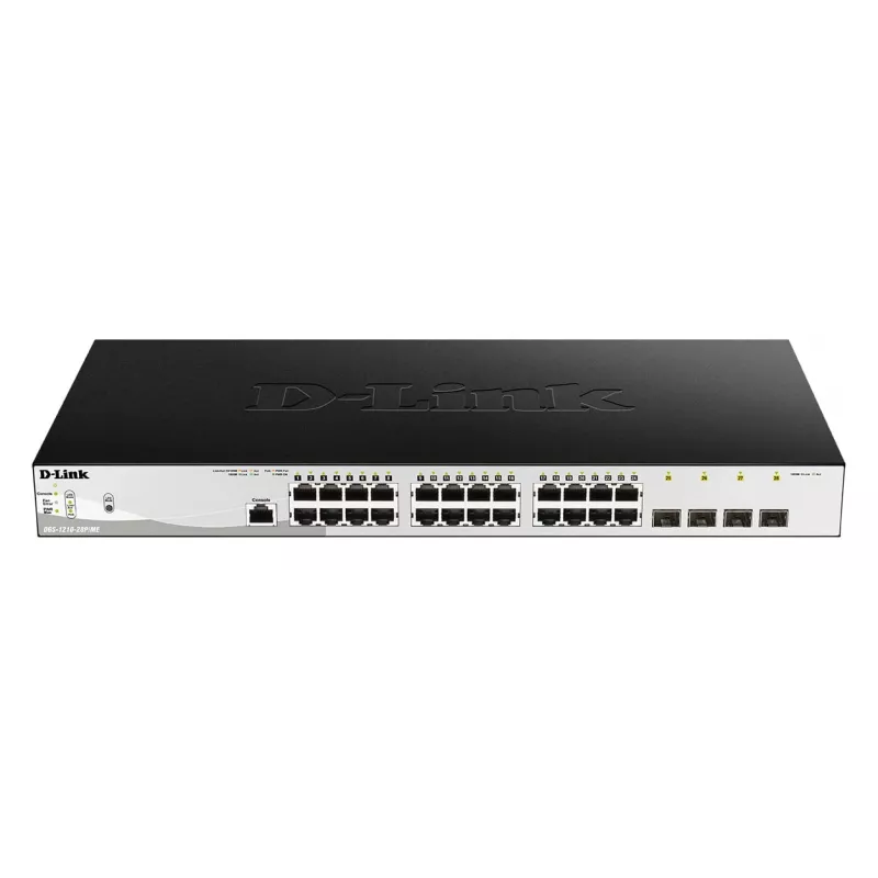 D-Link DGS-1210-28P/ME/E tīkla slēdzis Pārvaldīts L2/L3 Gigabit Ethernet (10/100/1000) Power over Ethernet (PoE) 1U