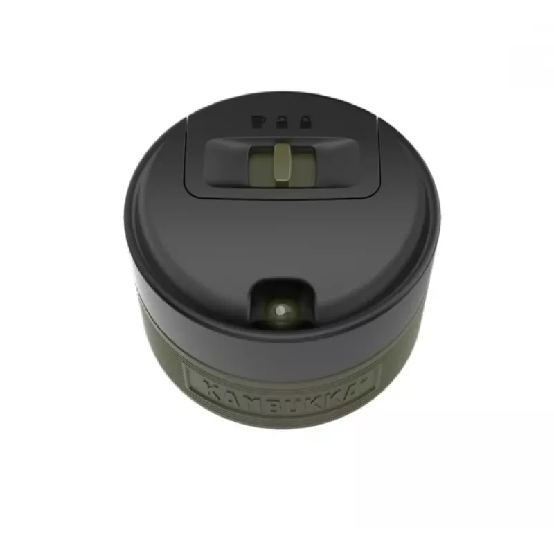 Termokrūze Kambukka Etna Grip 500 ml, nerūsējošā tērauda vakuuma, pretizliešanas, zaļa, 7,1 cm diametrs