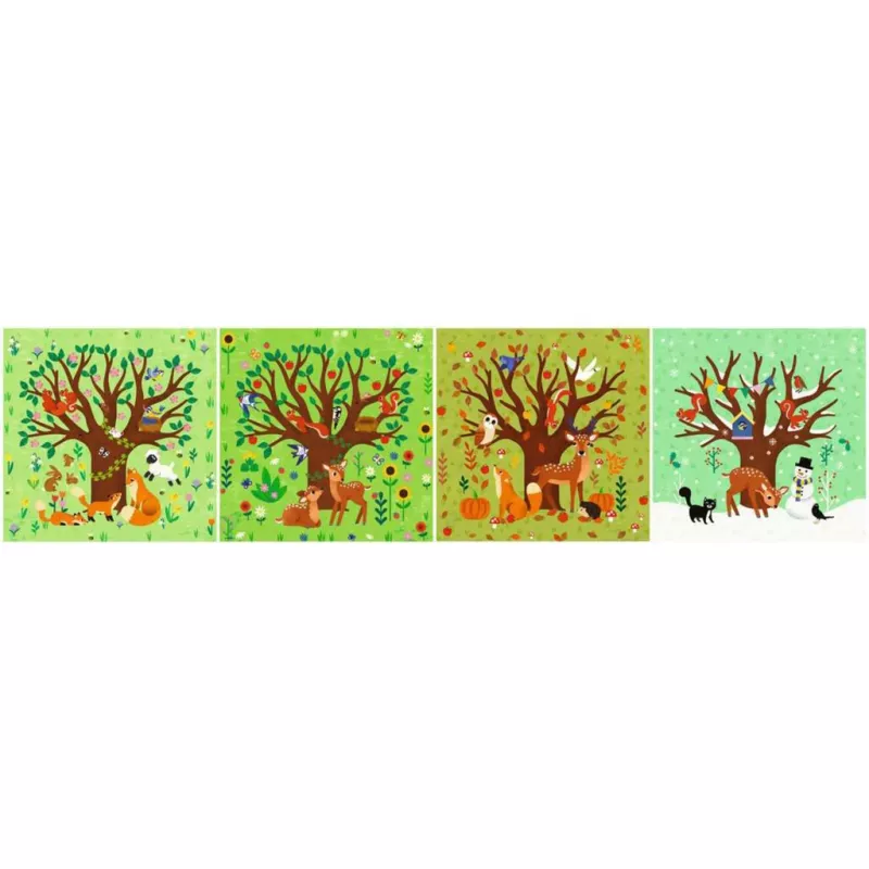 Puzzle UP - Četri gadalaiki (12, 16, 20 un 24 gabaliņi)