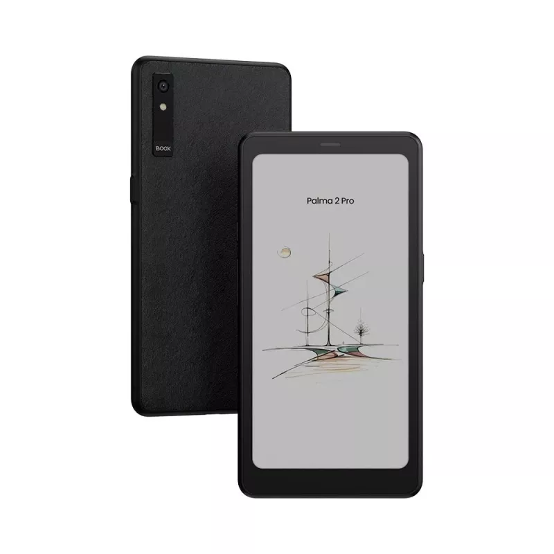 E-lasītājs Onyx BOOX Palma 2 Pro — 6,13 collas 824×1648, 8GB RAM, 128GB, Android 15, pirkstu nospiedumu sensors, Wi‑Fi, Bluetooth 5.1, SIM slots, 3950 mAh, melns