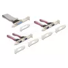 Iekšējais Mini PCIe saskarnes adapteris DELOCK 95279 — seriālais saimnieks, Mini PCIe izeja, RS-232 atbalsts, 460,8 Kbit/s, FIFO 256 B, 30×51×10 mm