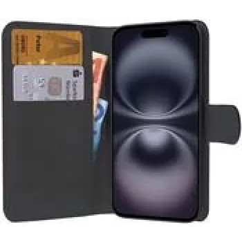 PEDEA Book Cover Classic for Apple iPhone 16 Plus -Melns (50160990)