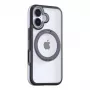 Aizsargājošs tālruņa vāciņš Torras Ostand R Fusion iPhone 16 — Melns, plāns, triecienizturīgs apvalks