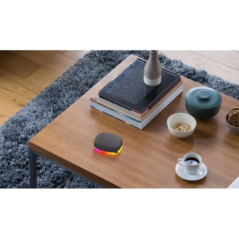 Philips TAS2307BK/00 Bluetooth skaļrunis ar iebūvētām gaismām, bezvadu audio atskaņošana