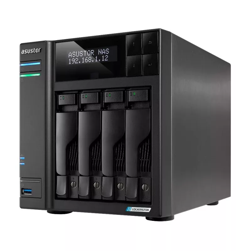 Asustor LOCKERSTOR 4 Gen2 (AS6704T) NAS galddators Intel® Celeron® N N5105 4 GB DDR4 0 TB ADM Melns