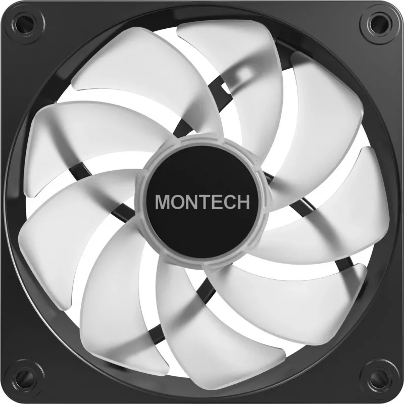 Montech GF120R V2 ARGB datora korpusa ventilatora modulis 12 cm melns 3 gab.