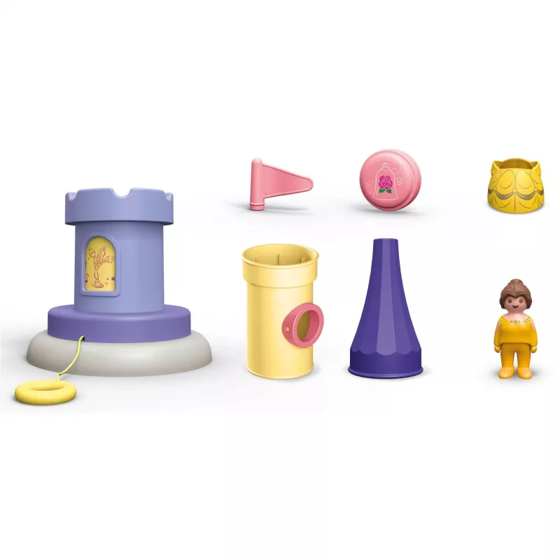 PLAYMOBIL JUNIOR & Disney: Belles rotaļu tornis ar skaņu | Rotaļu komplekts maziem bērniem 1–3 gadi