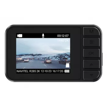 Automašīnas videoreģistrators Navitel R285 2K, 2 collu IPS displejs, 2560×1440 izšķirtspēja, iebūvētas kartes