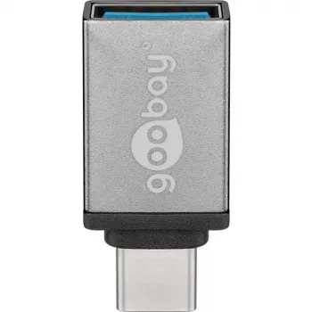 Wentronic Goobay USB-C™ Adapteris - USB 3.0 A-Ligzda, Pelēks - savienojumam starp USB-C™ un USB-A ierīcēm (56621)