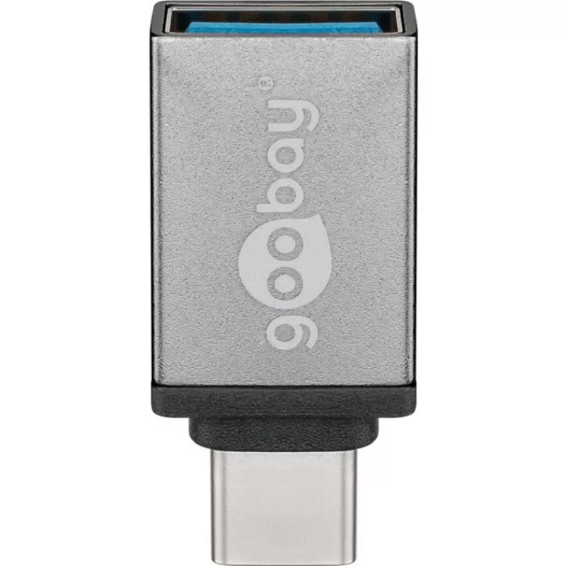 Wentronic Goobay USB-C™ Adapteris - USB 3.0 A-Ligzda, Pelēks - savienojumam starp USB-C™ un USB-A ierīcēm (56621)