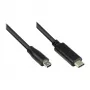 Good Connections USB2.0 kabelis C-Mini B5pol. melns 1,8m