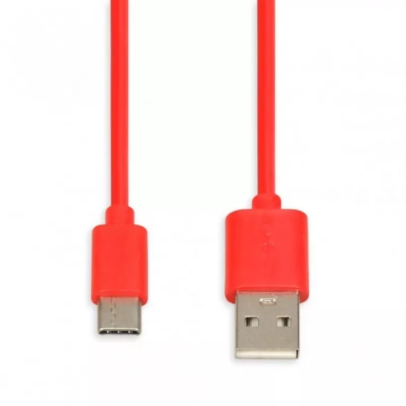 USB kabelis IBOX IKUMTCR 1 m, USB A uz USB-C, USB 2.0, sarkans
