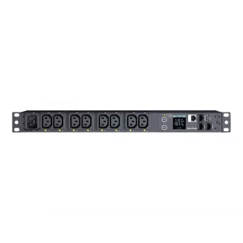 CyberPower PDU41005 strāvas sadales bloks (PDU) 8 maiņstrāvas ligzdas 1U Melns