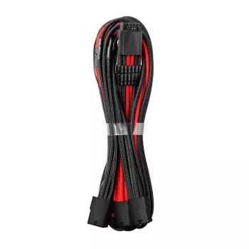 CableMod PRO ModMesh 12VHPWR uz 3x PCI-e kabelis - 45 cm, melns/sarkans
