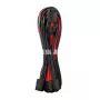 CableMod PRO ModMesh 12VHPWR uz 3x PCI-e kabelis - 45 cm, melns/sarkans