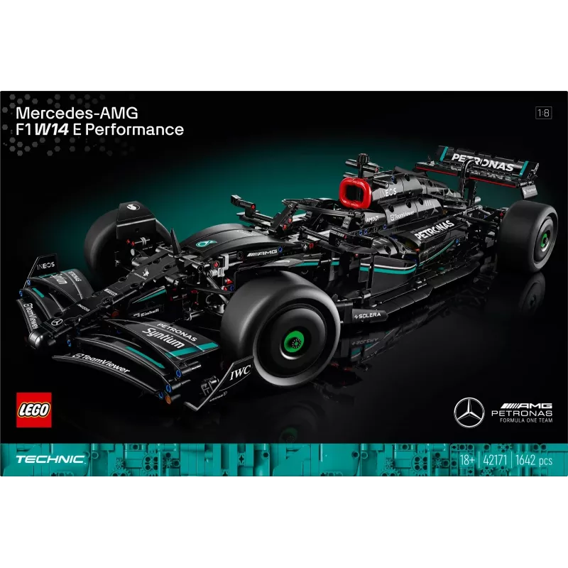 LEGO Technic modela komplekts Mercedes‑AMG F1 W14 E Performance — 1 432 gab., ieteicamais vecums 18+